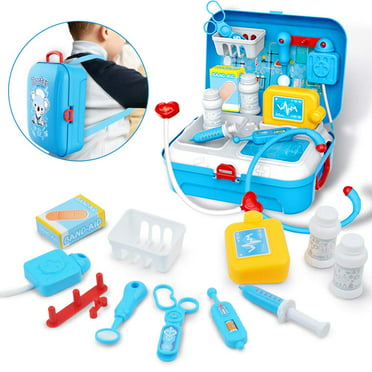 17PCS Medical Kit Doctor Nurse Dentist Pretend Roles Play Toy Set Kids Game Gift